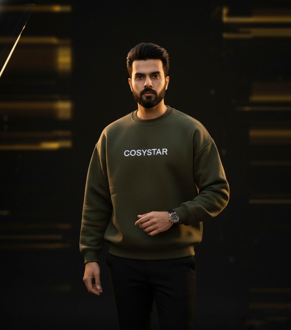 COSYSTAR Limited Edition, Ultra Luxury, Embroidery Series Sweatshirt